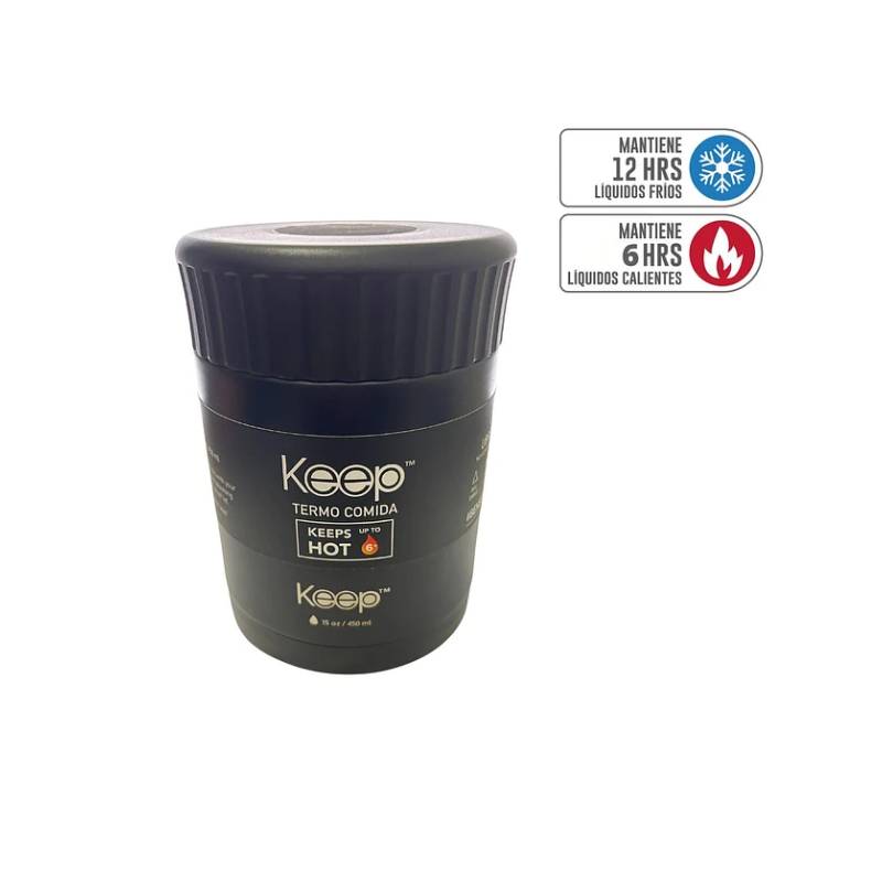 Termo de comida Keep 450 ml (Black)