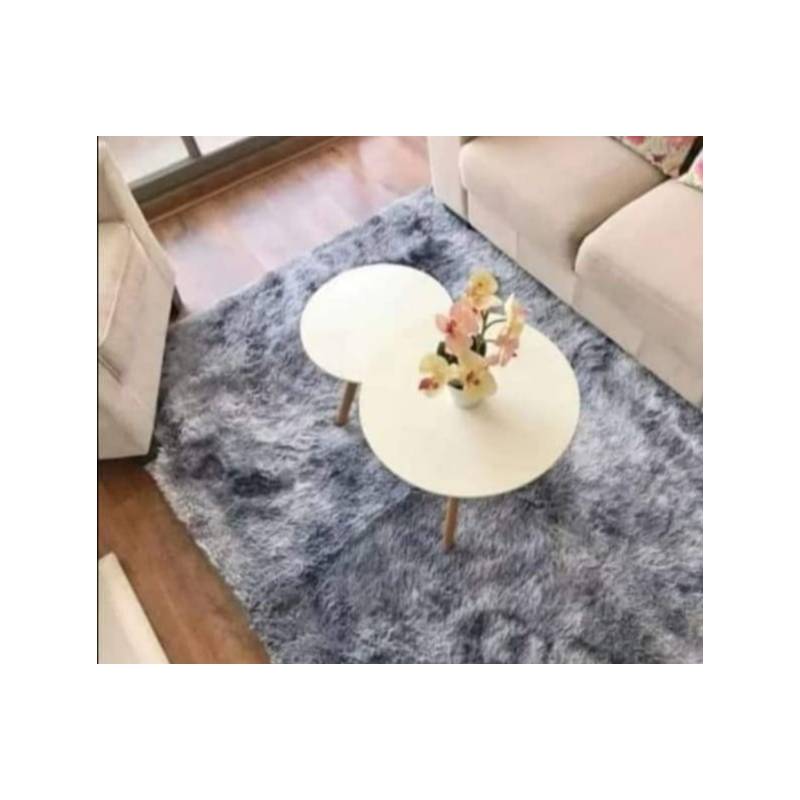 Generico Alfombra De Living Peluda Tipo Shaggy 300 X 200 Cm Color Gris