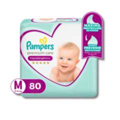 PAMPERS - Pañales Pampers Premium Care M 80 pañales