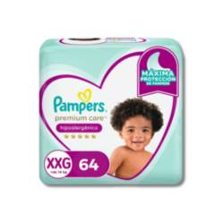 PAMPERS - Pañales Pampers Premium Care XXG 64 pañales