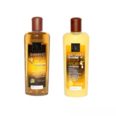 BIOKERASSE - Pack Shampoo Y Balsamo Argan Oil + Keratina Sin Sal 500 Grs