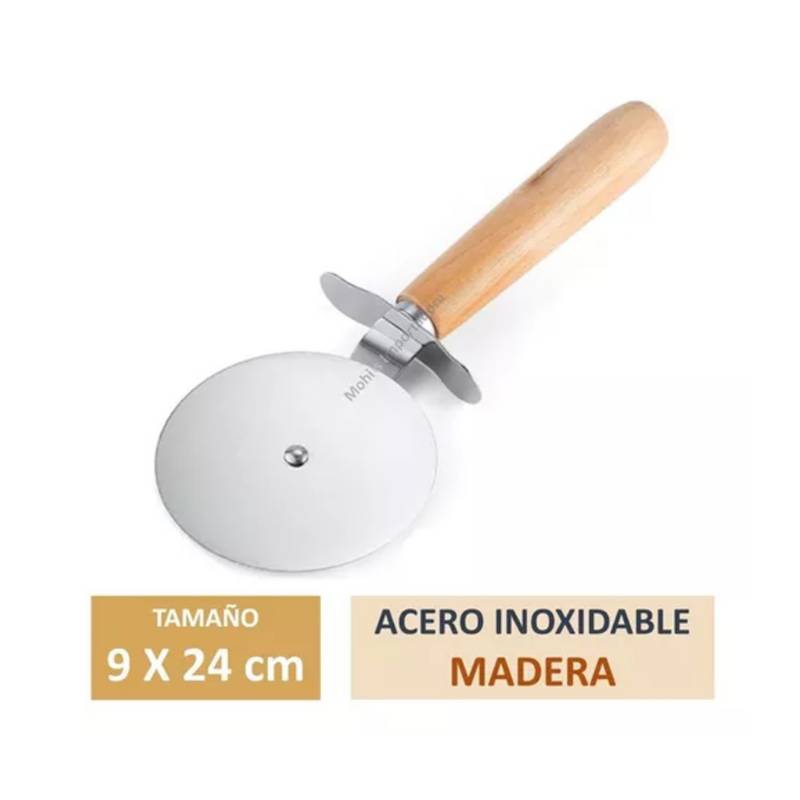 CORTADOR PIZZA ACERO 24CM — Deco Hogar