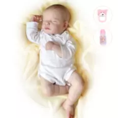 LIANYUN - Muñeca bebe reborn vinilo de silicona juguetes para 49cm