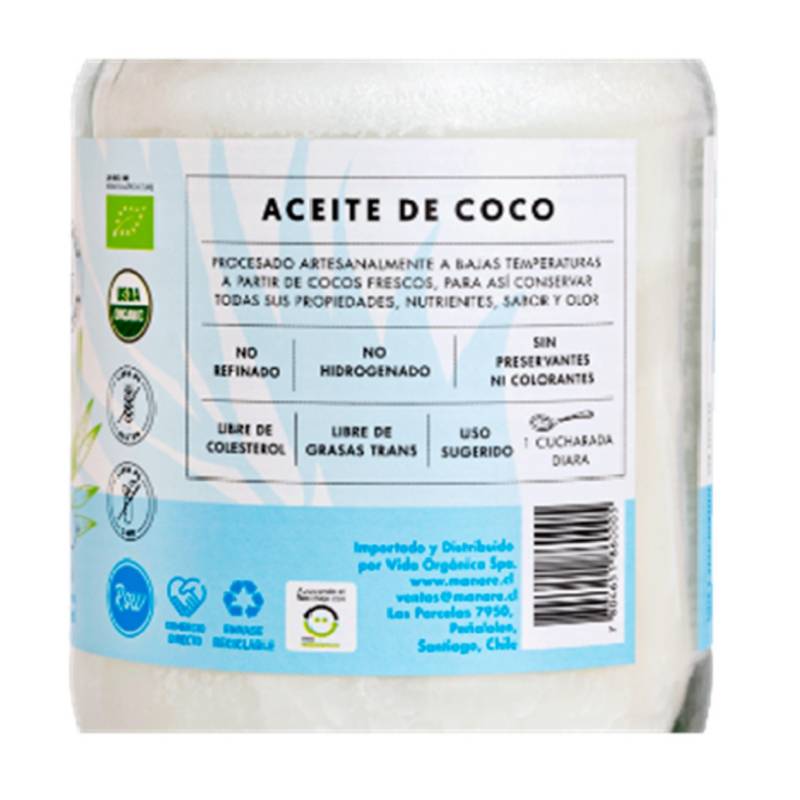 Aceite coco sin olor ni sabor Manare 500ml