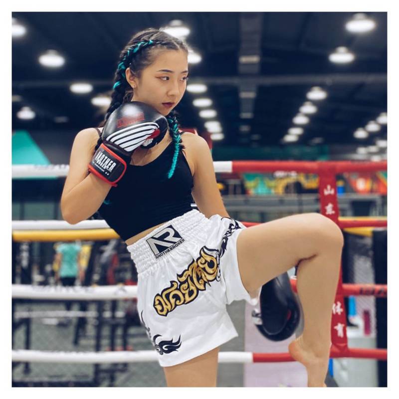 GENERICO Guantes de Boxeo Mujer para MuayThai y Kick Boxing-10 OZ