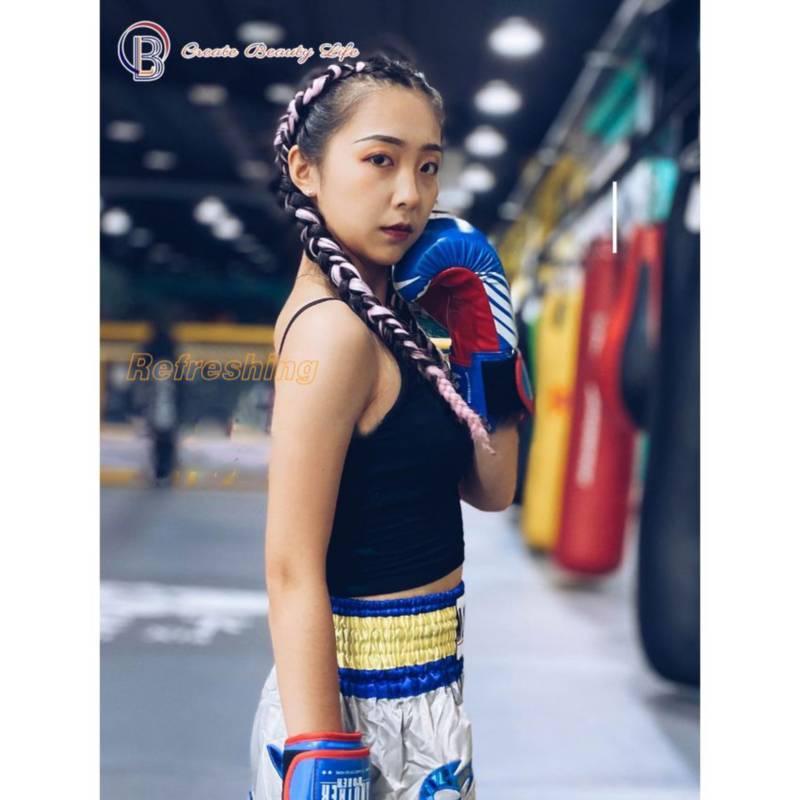 GENERICO Guantes de Boxeo Mujer para MuayThai y Kick Boxing- 8 OZ