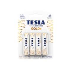 TESLA - Pilas Tesla alkalina 4 und  AAGold+  1,5v