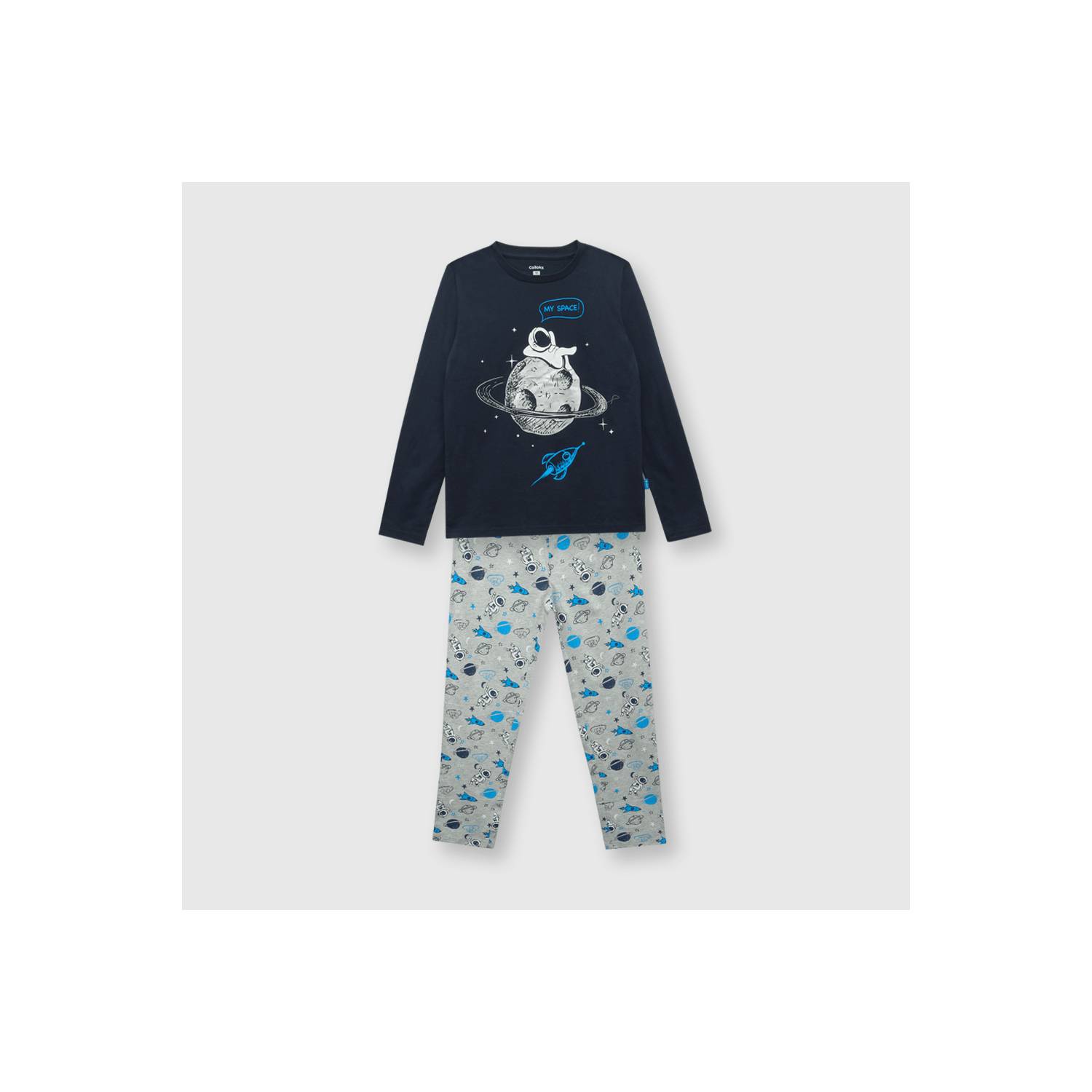 COLLOKY Pijama de niño de algodón azul / blue (2 a 12 años) 6 6