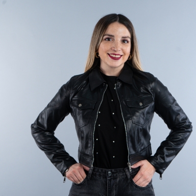 CHAQUETA BIKER MUJER NEGRO