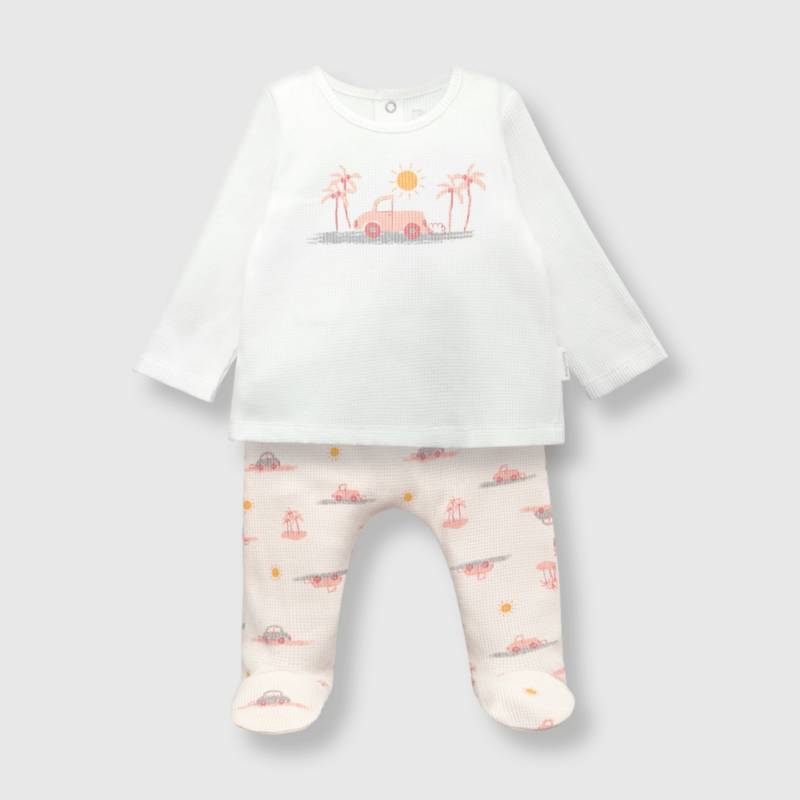 COLLOKY Clemente de bebé niña tropical soft pink (0 a 9 meses) 3-6 meses