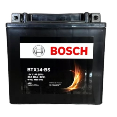 Batería moto 12AH 210CCA izquierdo BTX14-BS Bosch