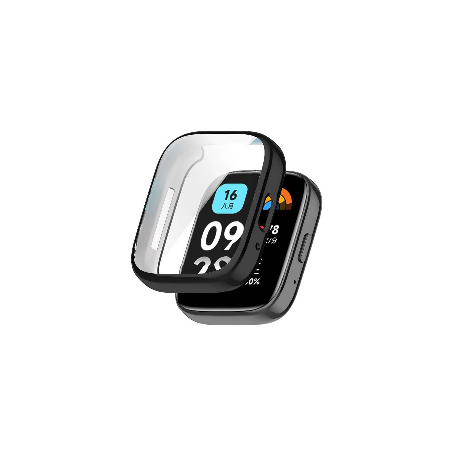GENERICO Carcasa Protector Para Xiaomi Redmi Watch 3 Active Negro