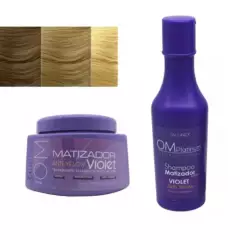 GENERICO - Pack Shampoo Violeta 450ML Y Crema Matizador Violeta Salonex 500ml