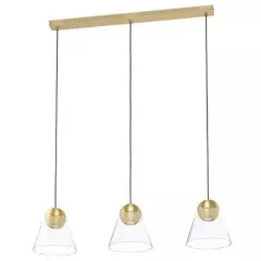 EGLO - Lámpara de Colgar Cerasella Dorado GU10 3X4,5W