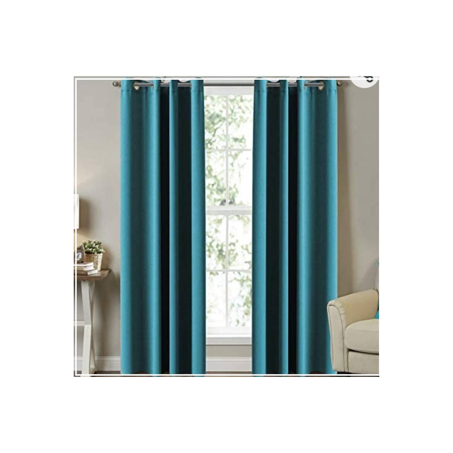 Cortinas blackout pack 2 Paños 140×230 Turquesa – Angelesdelhogar