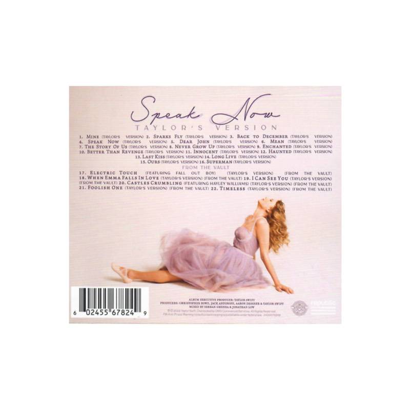 HITWAY MUSIC TAYLOR SWIFT - SPEAK NOW (TAYLOR'S VERSION ) (2CD