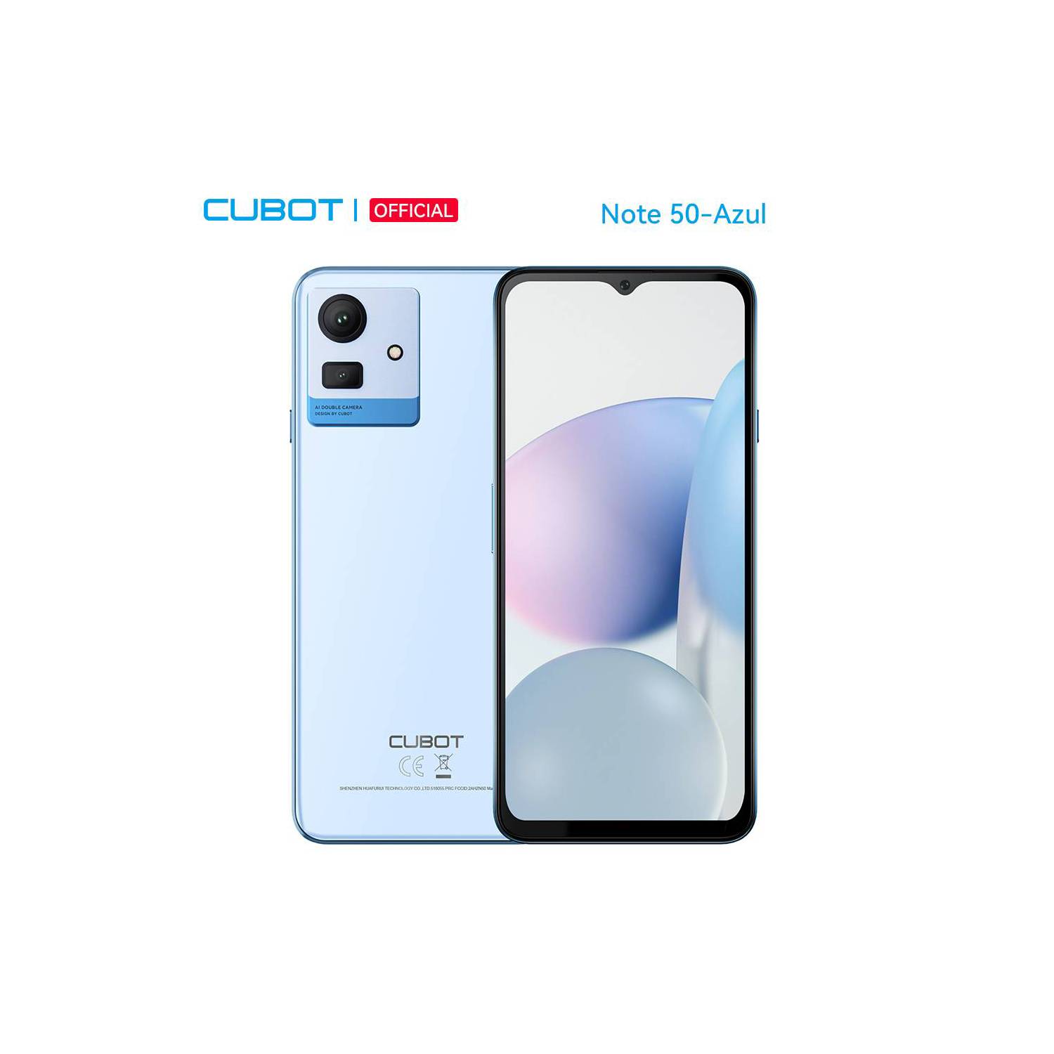 CUBOT Celular Cubot Note 50 8GB 256GB Tarjeta SIM Dual Android 13-Azul