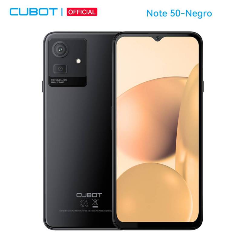 CUBOT - Celular Cubot Note 50 8GB 256GB Tarjeta SIM Dual Android 13-Negro