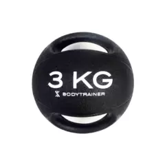 BODYTRAINER - Balón Medicinal 3 Kg Bodytrainer Slam Ball Caucho Con Agarre