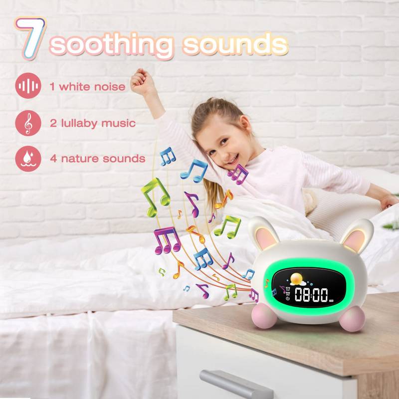 GENERICO Reloj Despertador Inteligente Digital Infantil Con Luces Nocturnas