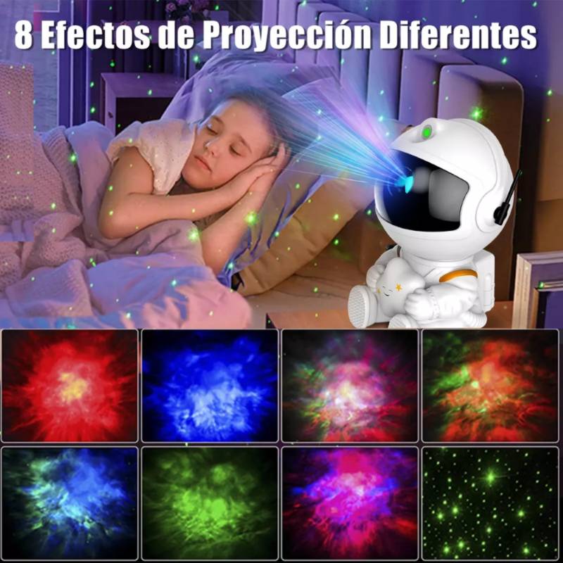 Lampara Proyector Astronauta De Galaxia Luz Led /rgb-premium