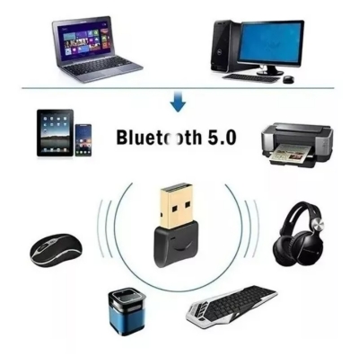 Transmisor Receptor Usb Bluetooth 5.0 Pc Notebook Adaptador