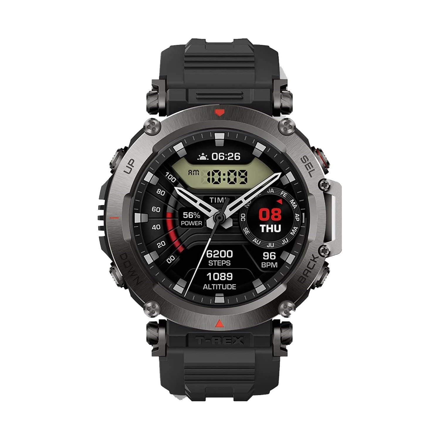 Amazfit T-Rex - Reloj Nego inteligente con GPS, deportivo militar