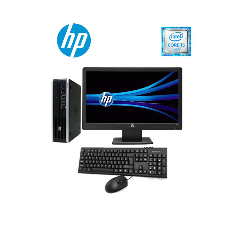 HP - Computador HP 8200 ultraslim, Core i5, 8gb, Disco ssd 240Gb, Monitor 19 pulgadas