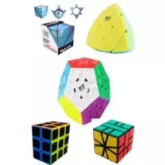 GENERICO - Pack1 de 5 cubos Rubik - Coleccionistas - Uso profesional.