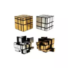 GENERICO - Pack de 2 cubos Rubik Mirrow (Espejo) - Uso profesional