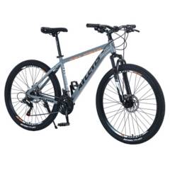 ATLETIS - Bicicleta Mountain Bike Ridge Aro 27,5" 21 Vel Hombre Gris