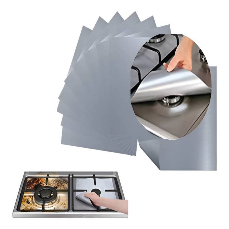 Set 12 Papel aluminio cubre cocina 27x27cm – Tienda Mish!