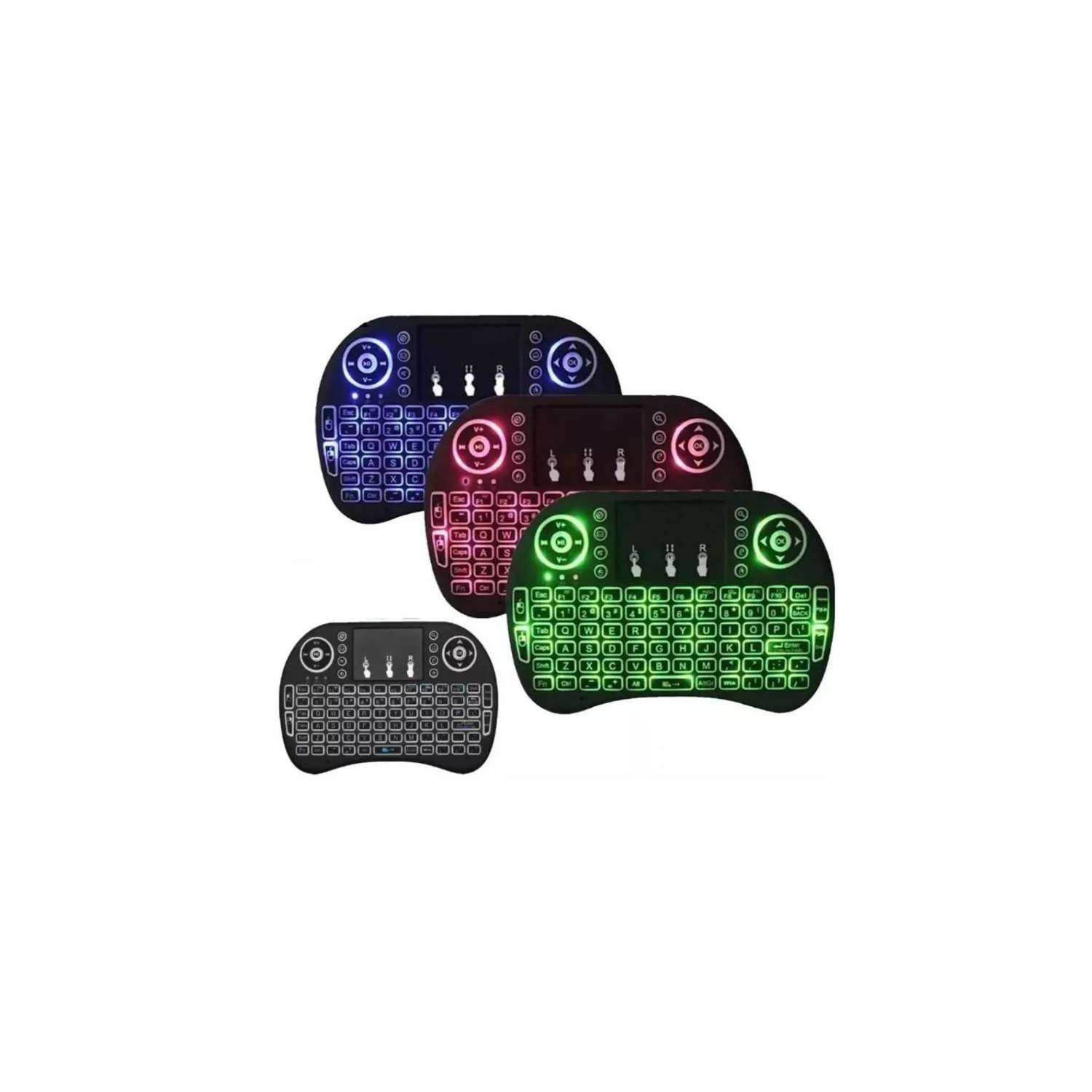 GENERICO Mini Teclado Inalámbrico Con Iluminación RGB Mouse Touchpad