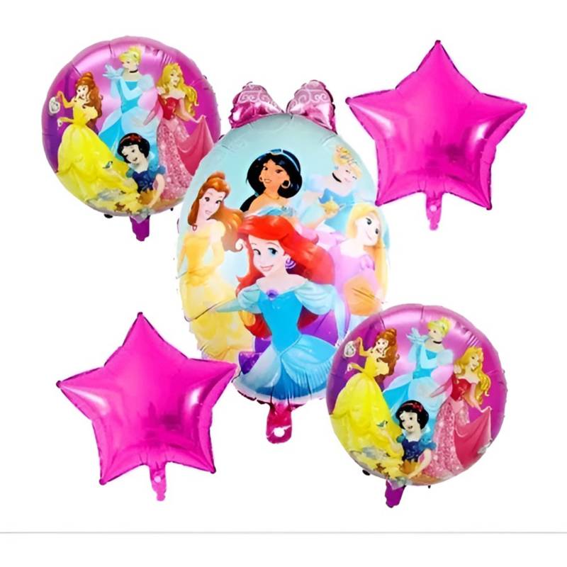 Decoración con globos de las Princesas Disney