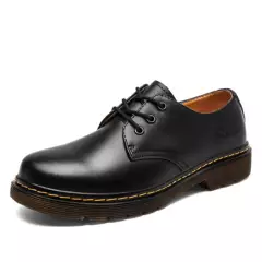 TIOZONEY - Zapatos de PU casual estilo británico-Negro
