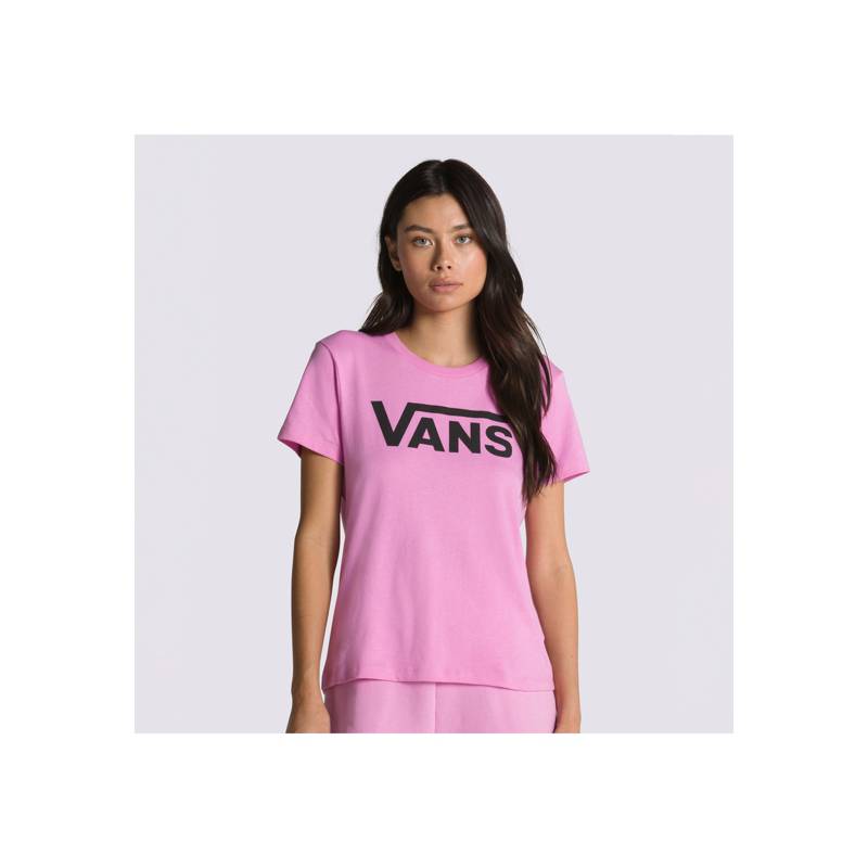 VANS Polera Manga Corta Flying V Crew Tee Rosado Mujer VANS