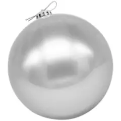 PROPLASTIC - Esfera navideña de 15 cms color plata