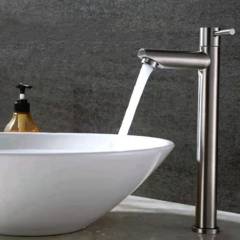 GENERICO - Grifo de lavabo de acero inoxidable 306 baño agua fría - Plateado