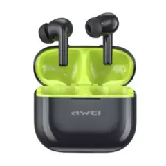 AWEI - Audifonos Awei T1 Pro TWS In Ear Bluetooth Negro + Verde