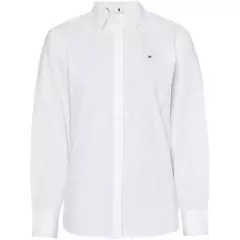 TOMMY HILFIGER - Camisa Relaxed A Rayas Blanco Mujer