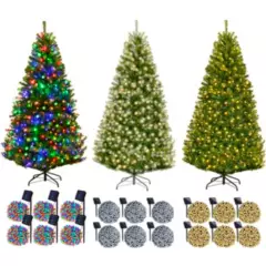 GENERICO - Árbol Navidad Con Base Más 6 Luces Led Multicolor