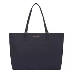 TOMMY HILFIGER - Tote Latam Corporate Logo Azul Mujer