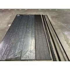 GENERICO - Metal Siding Madera Negra - Revestimiento Exterior con aislación