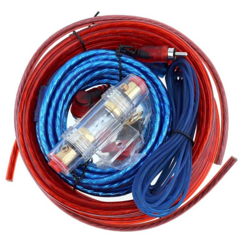 GENERICO Kit Cables Para Amplificador Subwoofer 1500w Auto