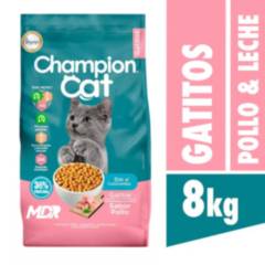 CHAMPION CAT - Champion Cat Gatitos Sabor Pollo Y Leche Bolsa 8kg