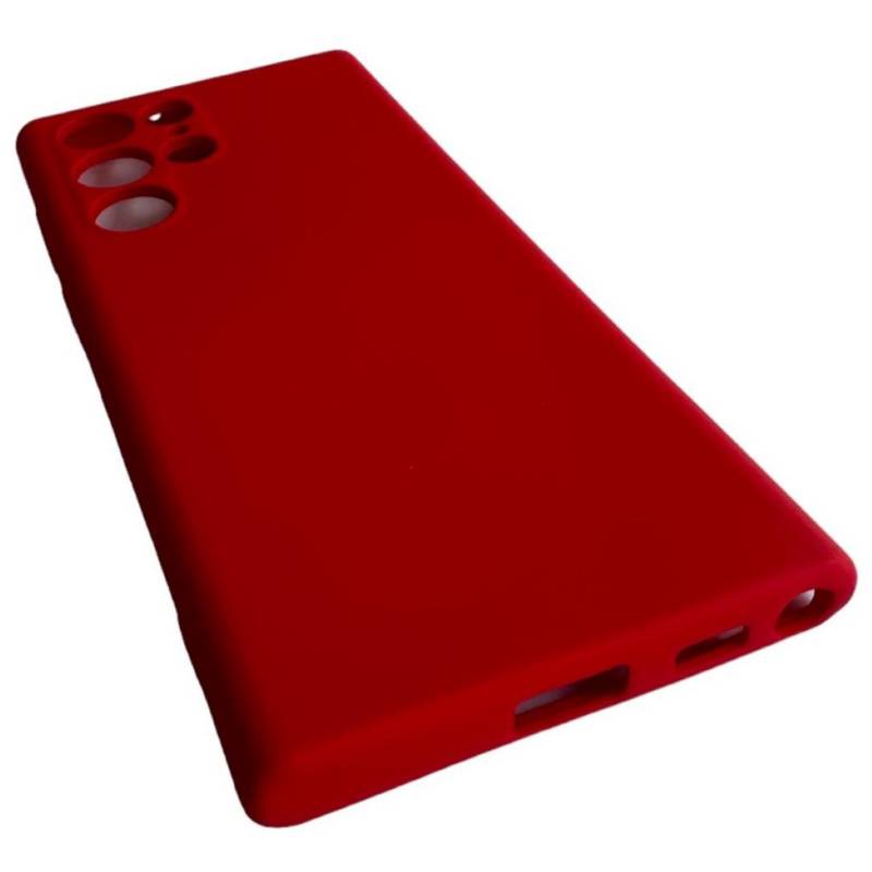 Funda silicona Samsung Galaxy S22 Ultra (roja) 