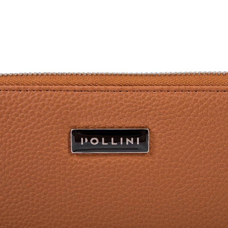 Cartera de piel para mujer con cremallera Pollini