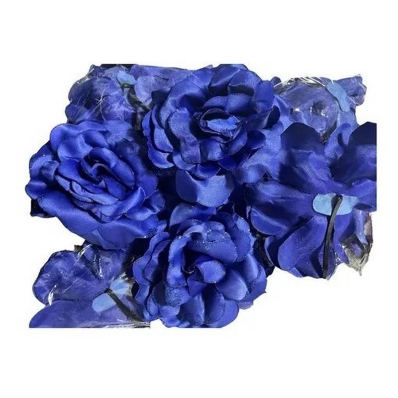 EKOI - Cintillo Diadema Flores Catrina Frida Kahlo Halloween - Azul - talla unica