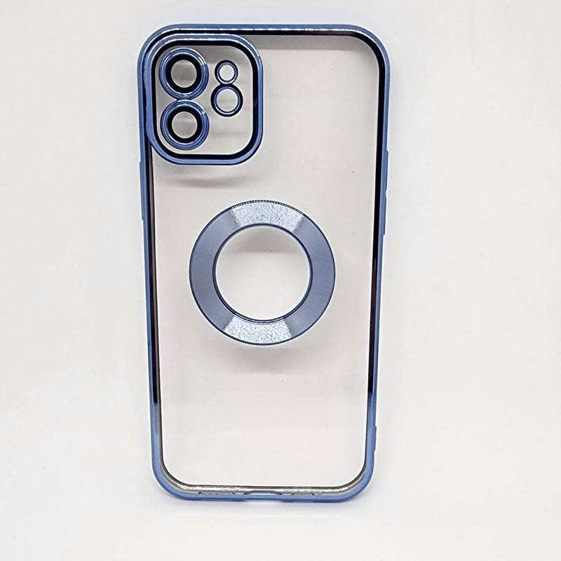 Funda MagSafe transparente y metal iPhone 11 (plata) 
