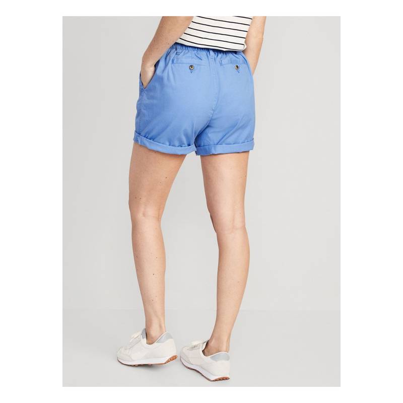 OLD NAVY Shorts Pull-On Tiro Alto OGC Chino Azul OLD NAVY